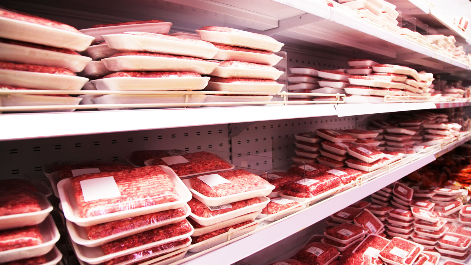 Lineal carne picada supermercado carne preparada burger meat