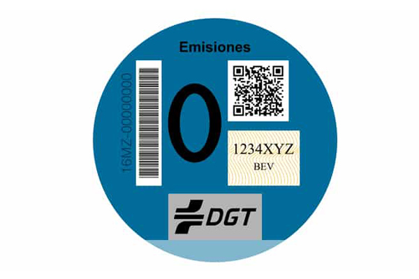 Etiqueta DGT 0 emisiones